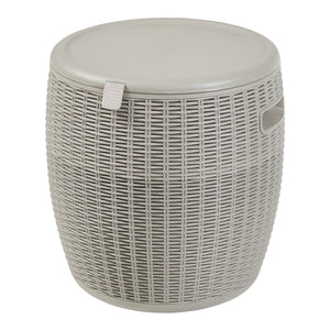 Taburet cooler Avetrana 44xØ40 cm Maro deschis [casa.pro]