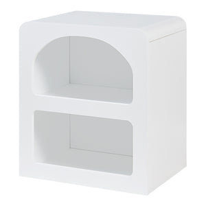 Noptiera Vågå 45x40x30cm MDF alb [en.casa]