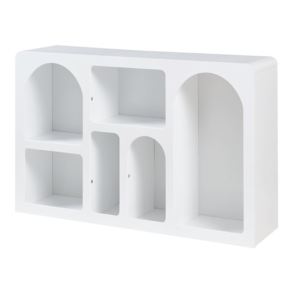 Comoda Vågå 110x30x70cm MDF alb [en.casa]