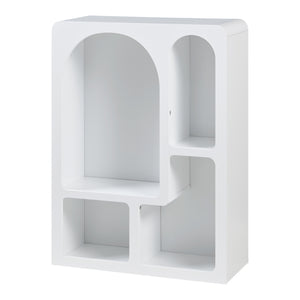 Raft de sine statator Vågå 80x60x24cm MDF alb [en.casa]