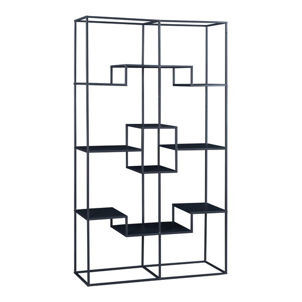 Raft de sine statator Råde 180x100x35cm metal negru [en.casa]