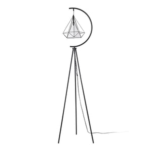 Lampadar tripod Austell 171cm 1x E27 60W negru/alb [lux.pro]