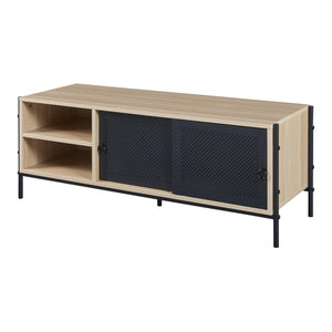 Comoda TV Tysnes 120x40x45cm culoare stejar/negru [en.casa]