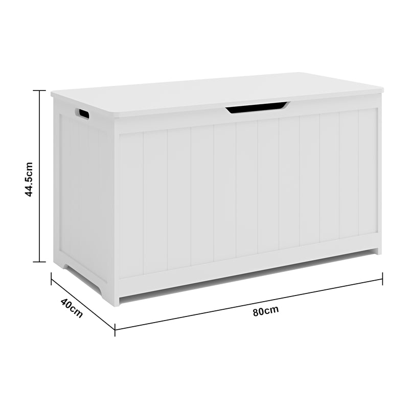 Schiță cotată Lada jucarii copii Podek 80x40x44,5cm pal alb [en.casa]