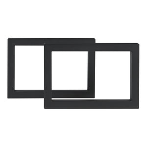 Set 2 buc picioare masa Lunderskov 35x50cm otel negru [en.casa]