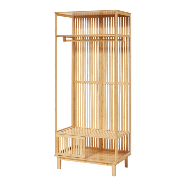 Cuier haine Ypäjä 187x80x47cm bambus natur [en.casa]