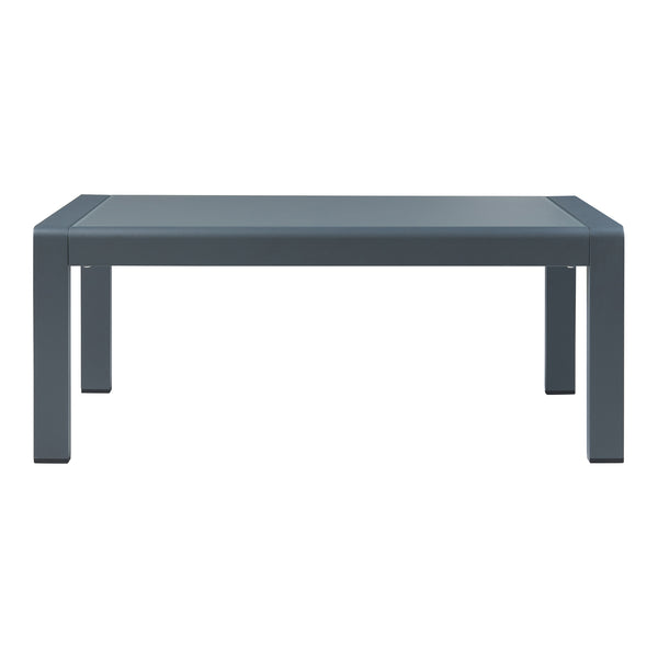 Set masa si banca gradina Avise aluminiu sticla gri inchis [casa.pro]