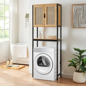 Dulap deasupra WC Tervola 172x63x27 bambus [en.casa]