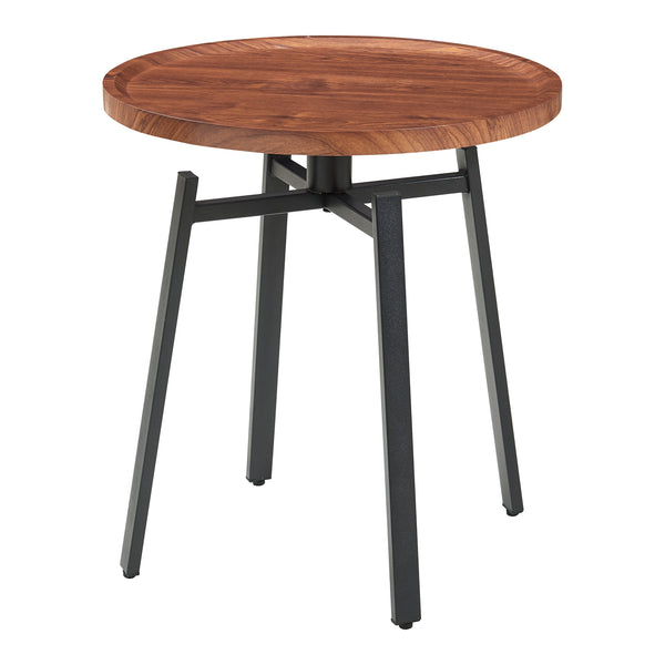 Masuta rotunda Mippeena  54 x 50 cm nuca/negru [en.casa]
