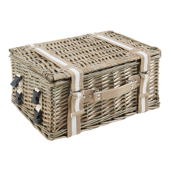 Cos picnic 2 persoane Bisceglie 40x30x19 cm salcie natur [casa.pro]