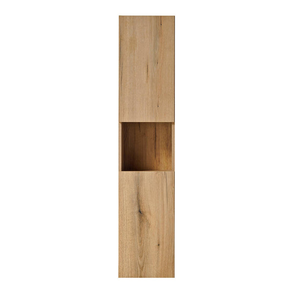 Dulap baie model Coast Evoke Oak Newport 30x140x25cm efect stejar cu 2 usi [en.casa]
