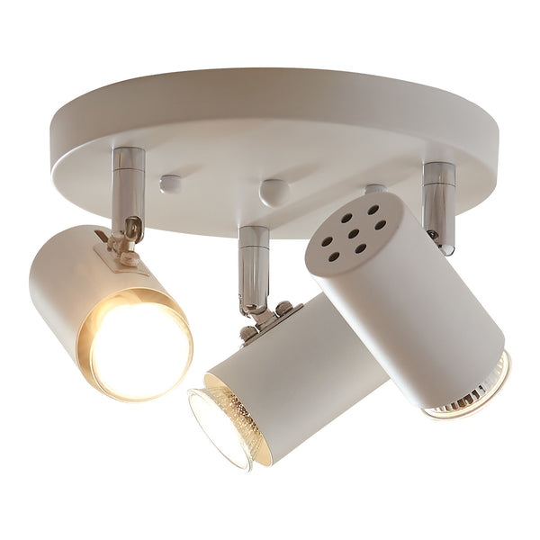 Lampa de plafon Bathgate 13 cm 3 x GU10 max 28W alb [lux.pro]
