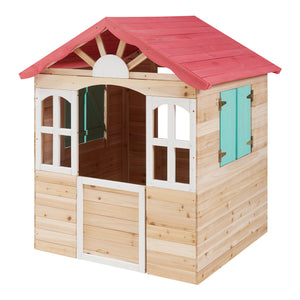 Casuta joaca copii Lulä 130x115x101 cm lemn multicolor [casa.pro]