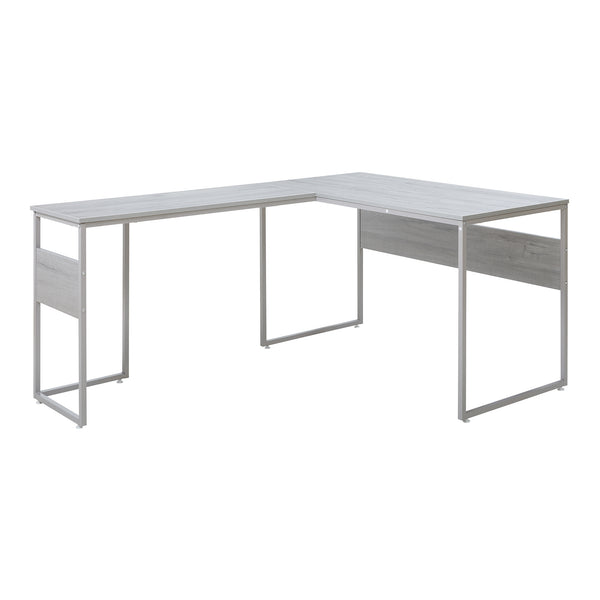 Birou de colt  Karlstang 166x120x75 cm gri deschis [en.casa]