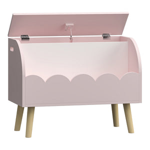 Lada jucarii Vestnes 60x30x44 cm roz/alb [en.casa] 