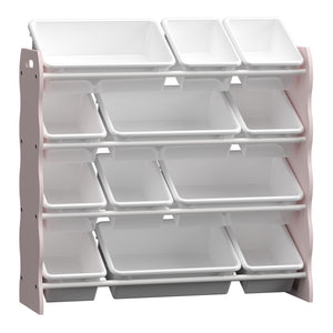 Raft copii Vestnes 78x86x26,5 cm vata zahar roz/alb [en.casa]