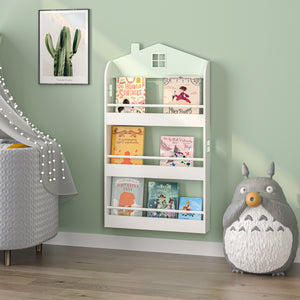Raft casuta copii Vipsali 106x60x12 cm verde menta/alb [en.casa]