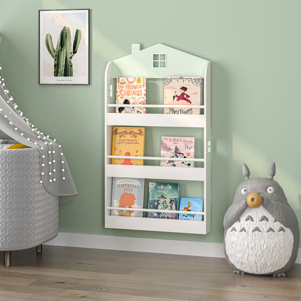 Raft casuta copii Vipsali 106x60x12 cm verde menta/alb [en.casa]