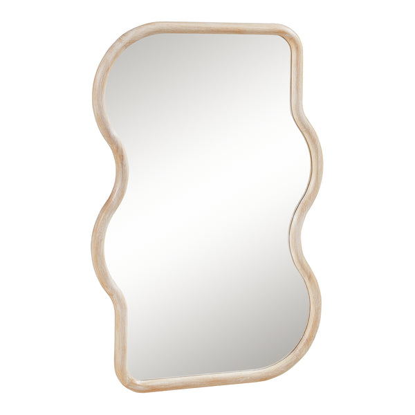 Oglinda de perete Bellerirnu 90x60 cm efect stejar Sonoma [en.casa]