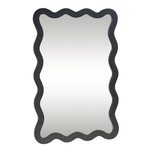 Oglinda de perete Koster 90x60 cm negru [en.casa]
