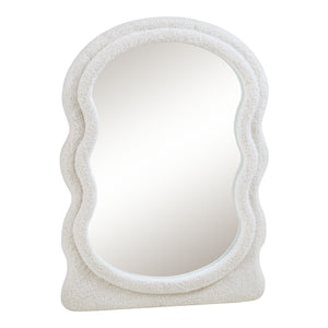 Oglinda de perete Brummen 80x60 cm alb [en.casa]