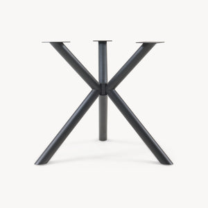 Picior masa Viserinna 94,5 x 94,5 x 73 cm otel negru [en.casa]