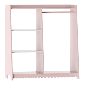 Suport haine copii Vestnes 90x80x38 cm vata de zahar roz [en.casa]