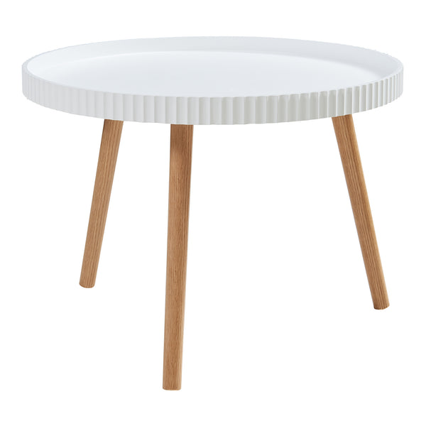 Couchtisch Bongard Ø60x45 cm Weiß [en.casa]