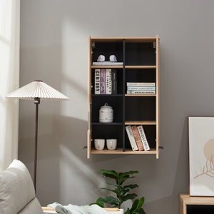 Dulap perete Noppen 98x60x35 cm efect stejar [en.casa]