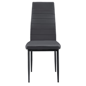 Scaune bucatarie Casandra set 2 buc piele sintetica culori diferite [en.casa]