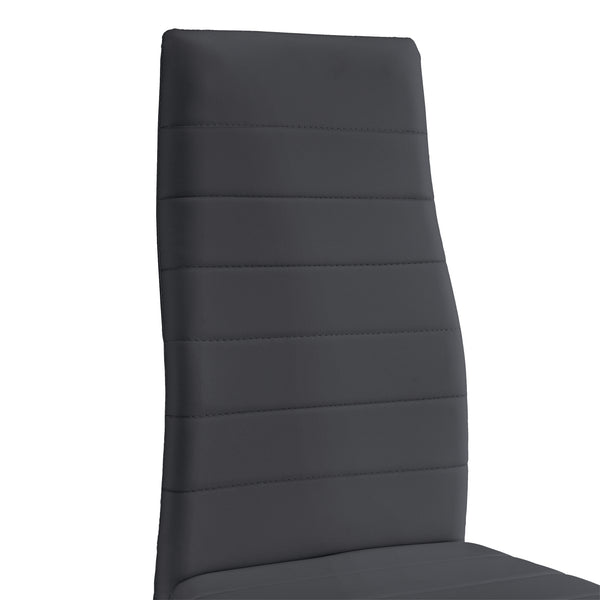 Scaune bucatarie Casandra set 2 buc piele sintetica culori diferite [en.casa]