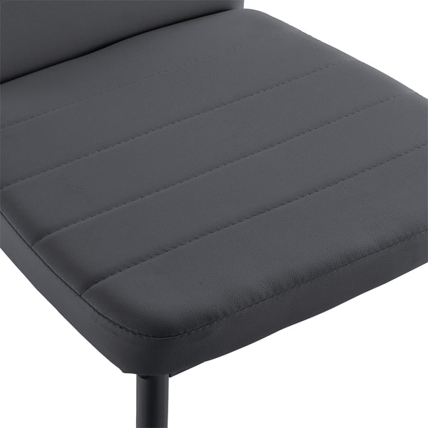 Scaune bucatarie Casandra set 2 buc piele sintetica culori diferite [en.casa]