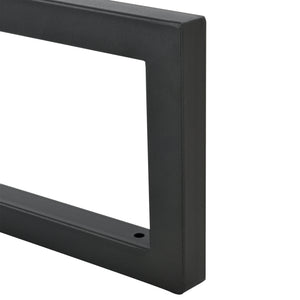 Cadru set de 2 bucăți Negru diferite mărimi en.casa