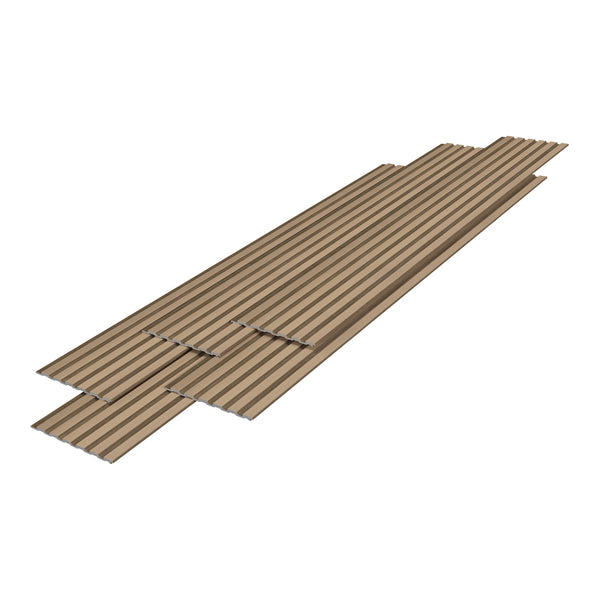 Set panou perete Borger 195x30cm polistiren stejar deschis [NEU.HOLZ]