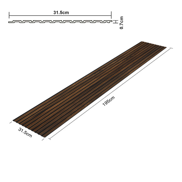 Set 6 bucati panou perete Boxtel 195x31,5cm polistiren [NEU.HOLZ]