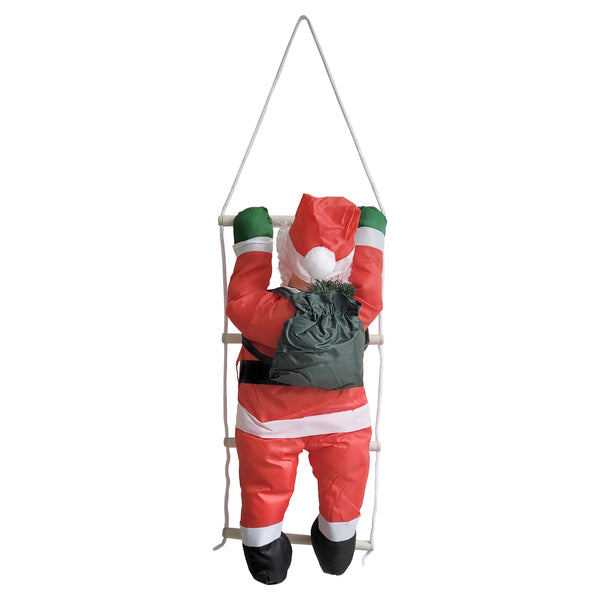 Mos Craciun pe scara Figurina Craciun 60 cm [en.casa]