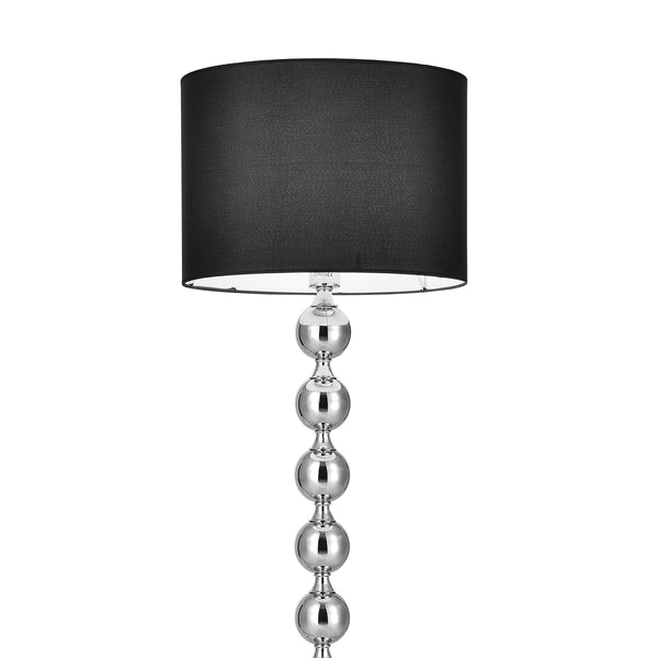 Lampa podea Spheric Black 1 x E 27 crom/negru [lux.pro]