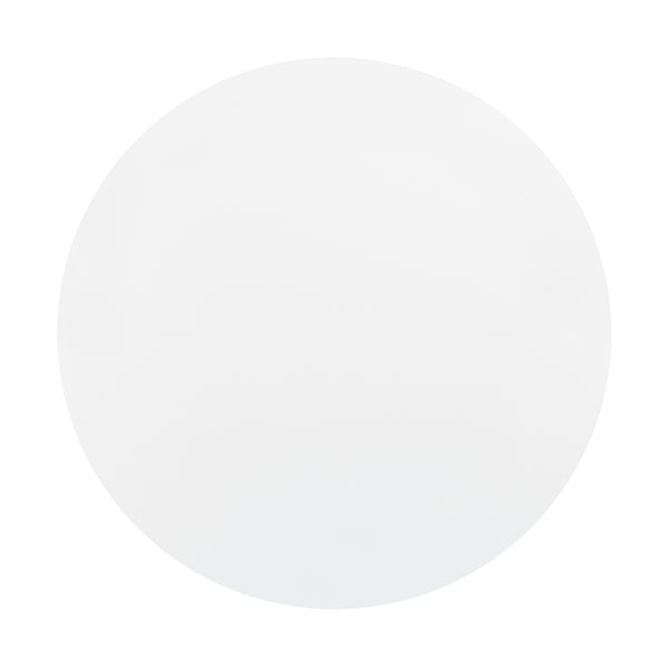 [en.casa]® Masa design rotund - ø 80 cm 3 persoane -  alba