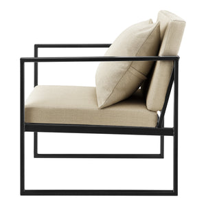 Fotoliu design Lora set 2 buc cu perna pentru spate culori diferite [en.casa]