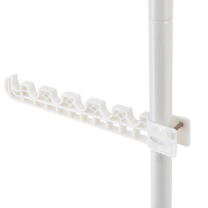 Cuier haine AATR-6506 tip telescop 305 cm inaltime reglabila alb [en.casa]
