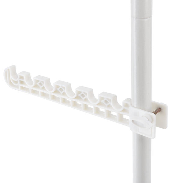 Cuier haine AATR-6506 tip telescop 305 cm inaltime reglabila alb [en.casa]