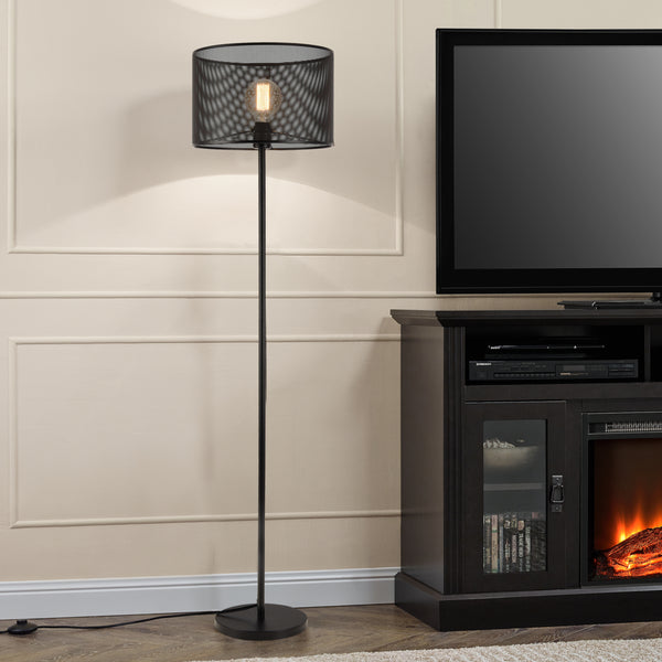 Lampa podea Arensburg 153 cm metal negru [lux.pro] 