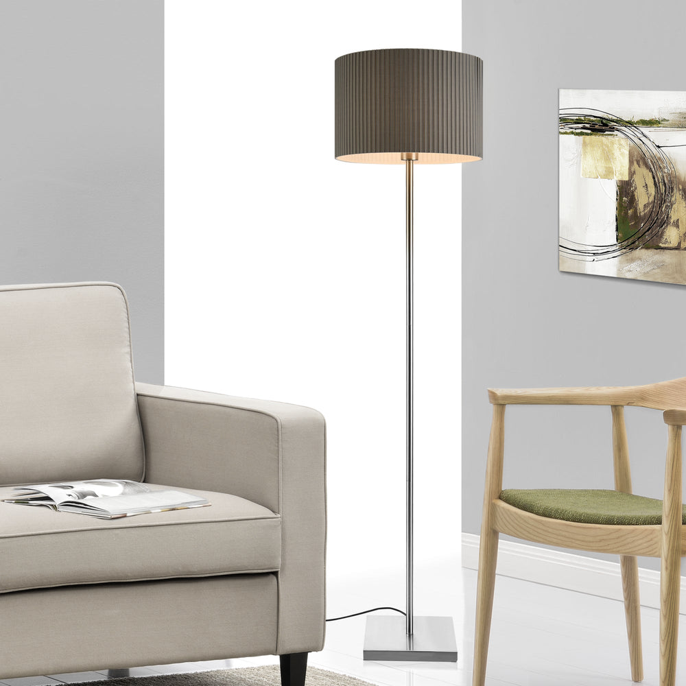Stehleuchte Coimbra 151 cm 1xE27 Metall Grau lux.pro - premiumXL