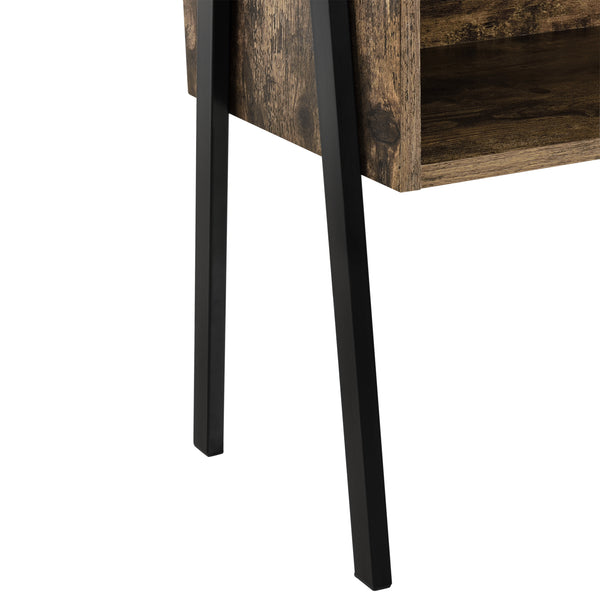 Masuta living Dana 52 x 42 x 35 cm efect lemn/negru [en.casa]