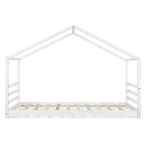 Pat copii Colibri design casuta alb [en.casa] 