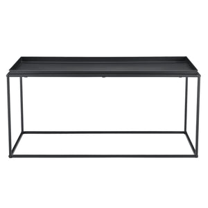 Masuta cafea Romelia 47 x 100 x 50 cm metal negru mat [en.casa]
