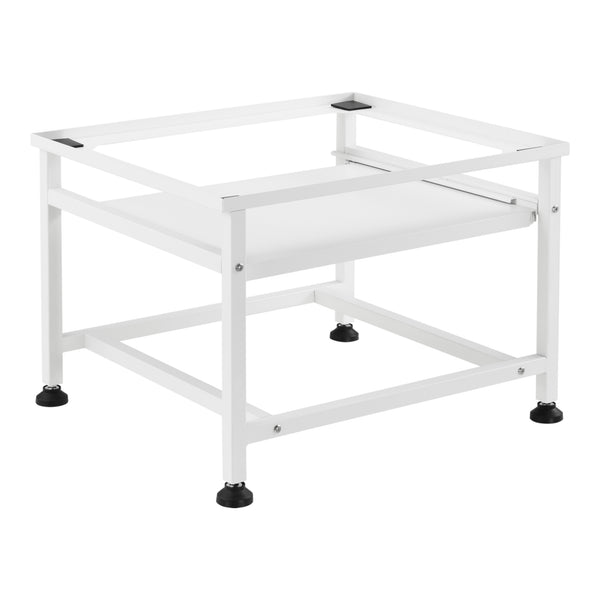 Suport masina de spalat AAWR-8010 cu raft extensibil 63 x 54 x 41 cm otel/alb [en.casa]