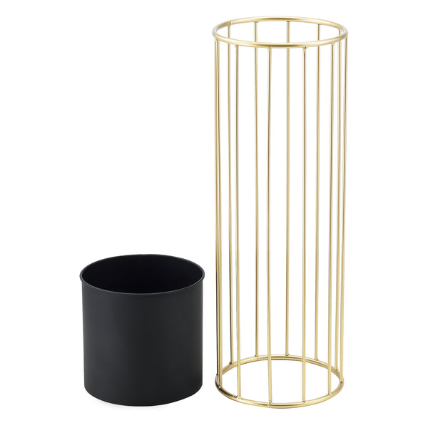 Suport plante Mortsel 2 bucati metal negru/auriu masuri diferite [en.casa]