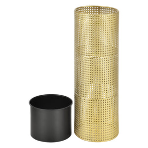 Suport flori Luttich set 2 bucati metal auriu/negru masuri diferite [en.casa]