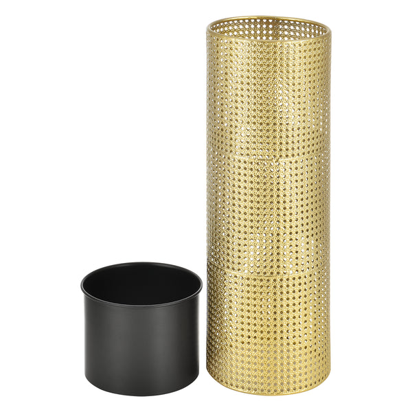 Suport flori Luttich set 2 bucati metal auriu/negru masuri diferite [en.casa]